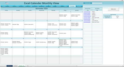 Dynamic Appointment Scheduler / Calendar Monthly View