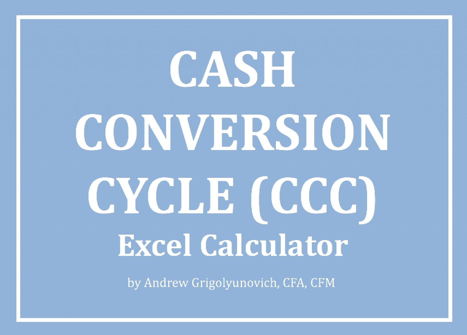 Cash Conversion Cycle (ccc) Excel Calculator - Templarket.com