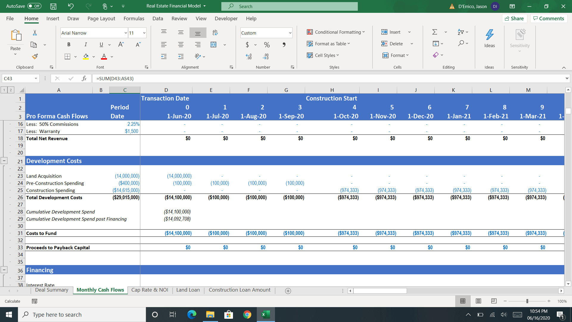 Real Estate Investment Excel Model - Templarket.com